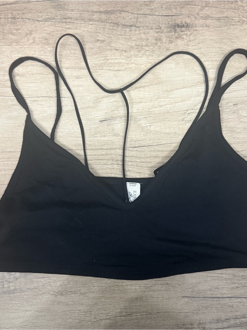 Express Black Strappy Bralette